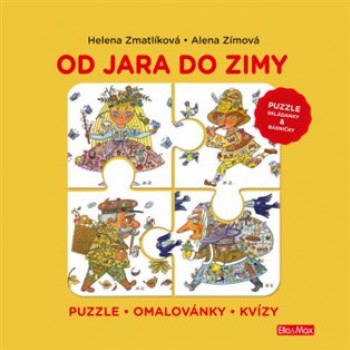 Od jara do zimy - Puzzle, omalovánky, kvízy 